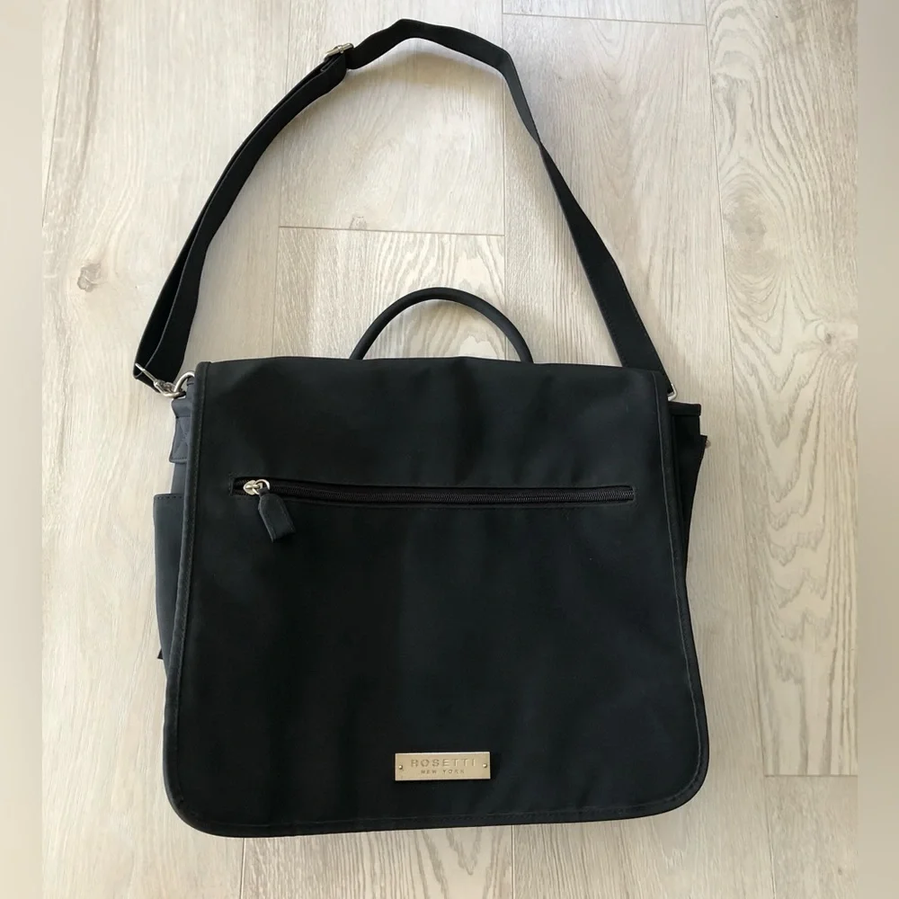 Rosetti New York Black Business Laptop Briefcase Bag - Picture 13 of 16